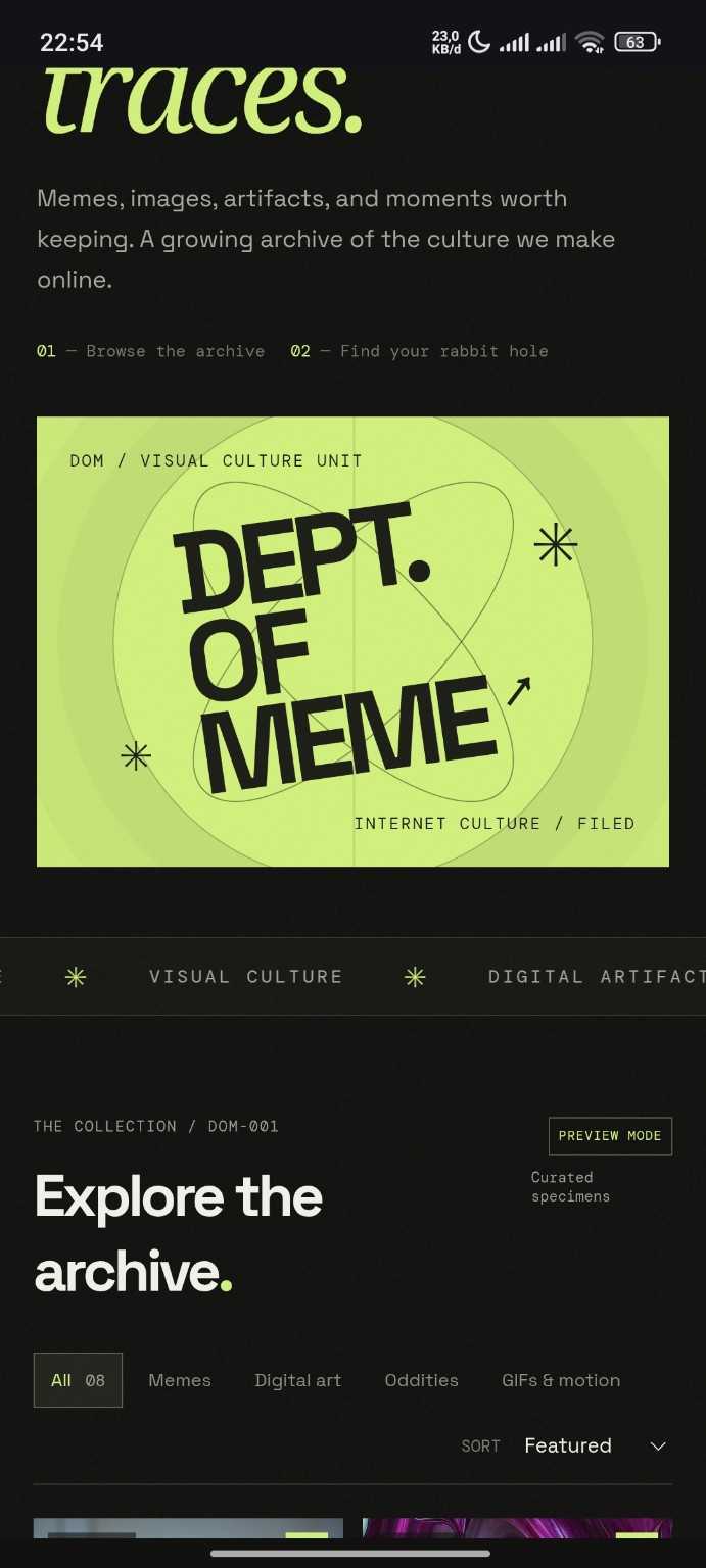 Department of Meme — Internet culture, properly archived